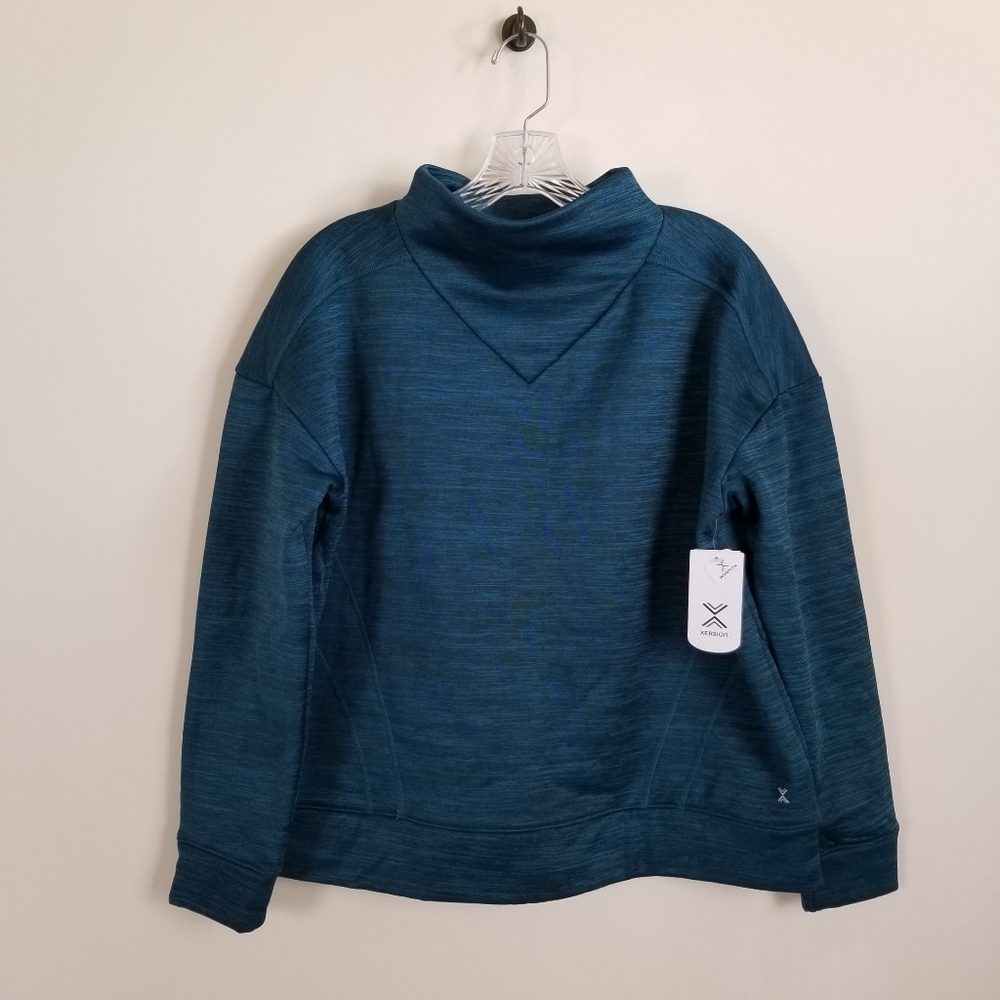 Xersion Long Sleeve Fleece Pullover Brushed Interior Size L